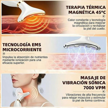 Mireal Essence – NeckLift Pro™ Masajeador Facial y de Cuello Anti-Edad.