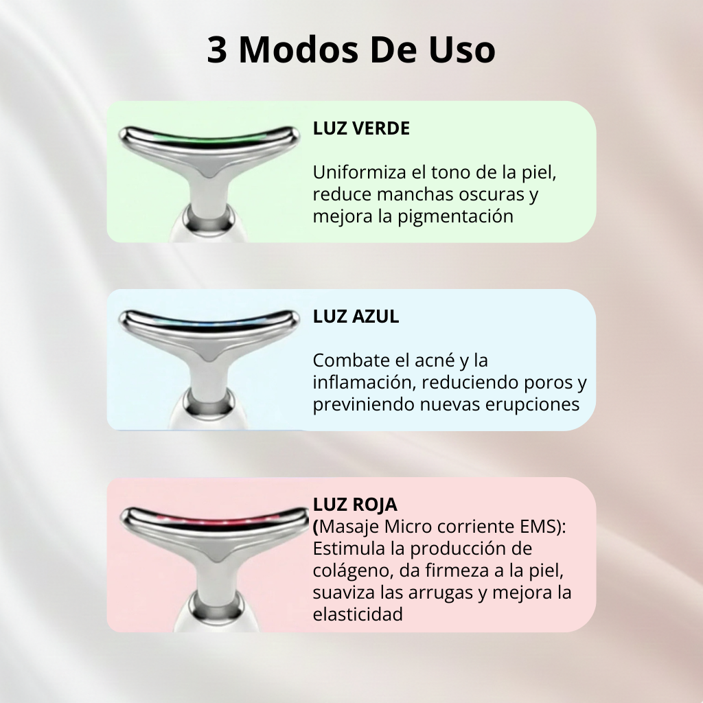 Mireal Essence – NeckLift Pro™ Masajeador Facial y de Cuello Anti-Edad.