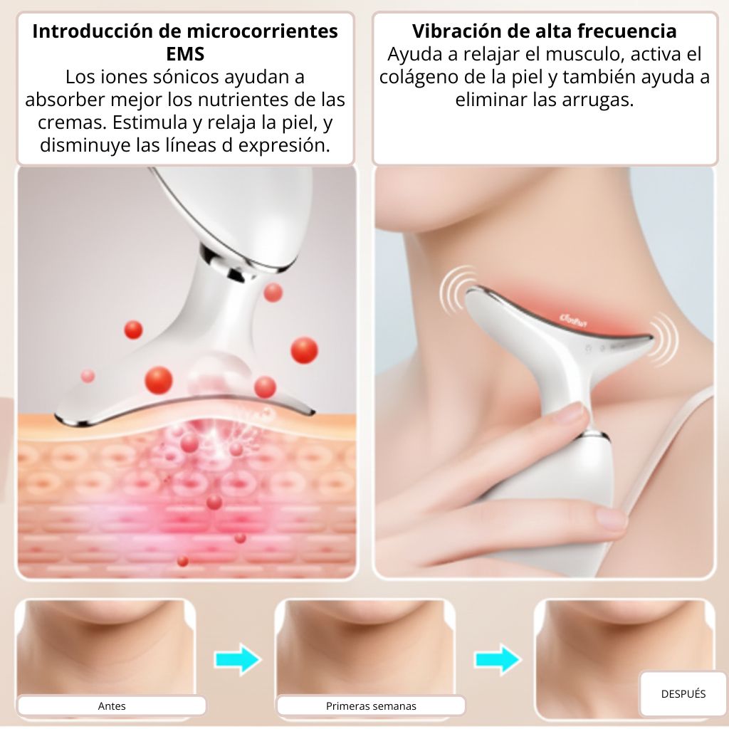 Mireal Essence – NeckLift Pro™ Masajeador Facial y de Cuello Anti-Edad.