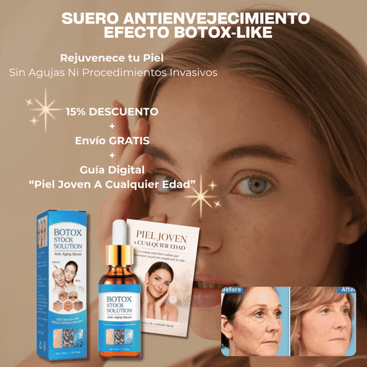 Suero Antienvejecimiento Efecto Botox‑Like + "Piel Joven a Cualquier Edad"